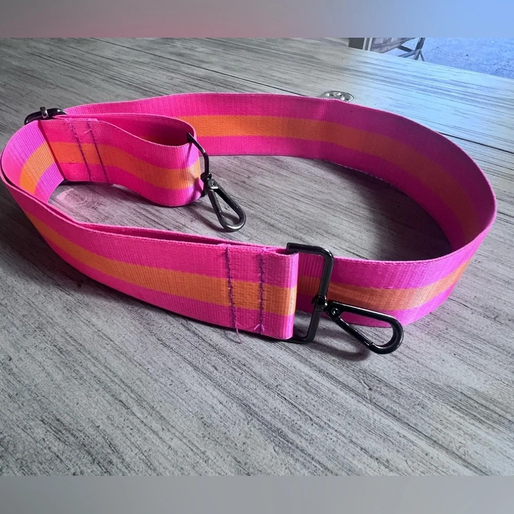 Vibrant Pink & Orange Adjustable Bag /Cellphone Strap Adjustable Y2K Sturdy